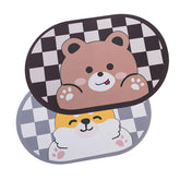 SAVYA HOME Pack of 2 Multipurpose Mat for Kids Bedroom, Play Area, Living Room, Bathroom, Shower | 60 x 40 cm |Teddy Bear & Puppy Design